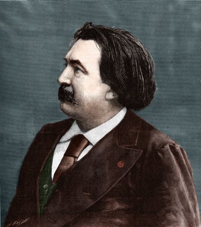 Portrait of Gustave Dore (1832-1883), French painter and cartoonist. av Unknown artist