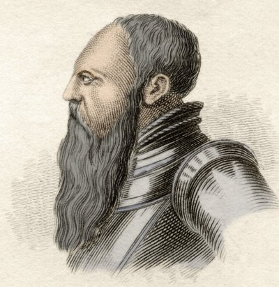 Portrett av Gustave I Vasa eller Gustav Vasa, konge av Sverige (1496-1560). av Unknown artist
