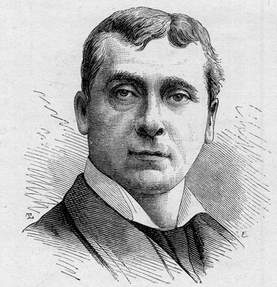 Portrait of Gustave Worms (b. 1836), French comedian, member of the Comedie Francaise from 1858 to 1900. Engraving in “” Le Monde Illustré”” n¡1168 of 16 August 1879. av Unknown artist