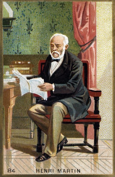 Portrait of Henri Martin. 19th century chromolithography. av Unknown artist