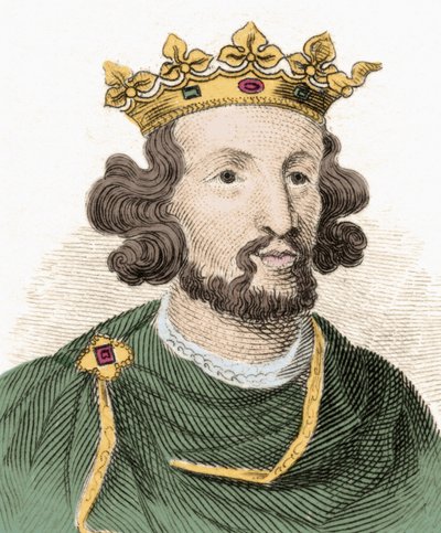 Portrett av Henry III Plantagenet (1207-1272), konge av England. av Unknown artist