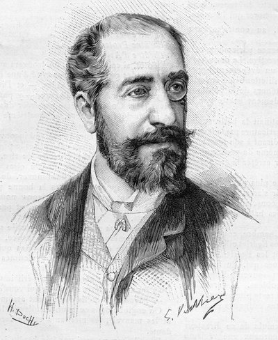 Portrett av Henry de Pene (død 1888), sjefredaktør for "Gaulois", en politisk og sosial avis for det rike franske samfunnet på slutten av 1800-tallet. av Unknown artist