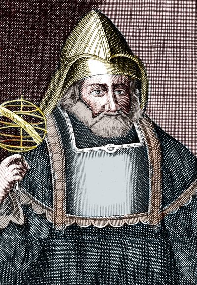 Portrett av Hermes Trimegiste (Trismegistus). av Unknown artist