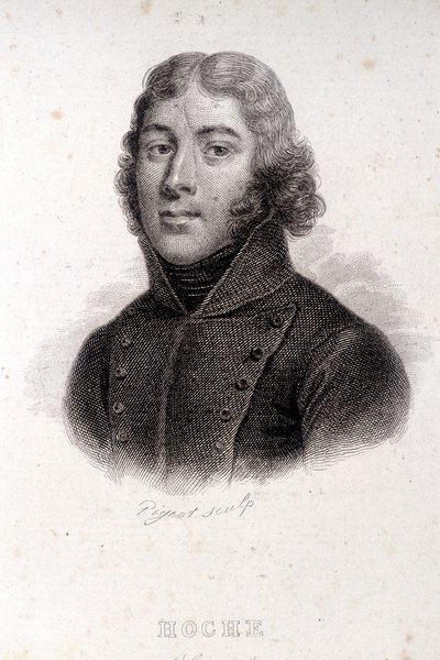 Portrett av Hoche, gravering fra 1800-tallet av Unknown artist