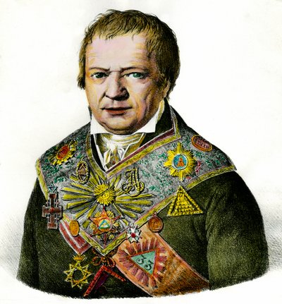 Portrett av Covering, Franc Macon. av Unknown artist