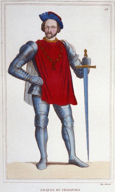 Portrett av Jacques de Chabannes Lord of LA PALICE. Marskalk av Frankrike 1470-1525. av Unknown artist