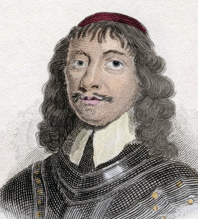 Portrett av James Graham (1612-1650) 5. jarl og 1. markis av Montrose, skotsk adel og militær. av Unknown artist