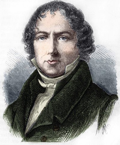 Portrait of Jean-Baptiste Biot (1744 - 1862), French chemist. av Unknown artist