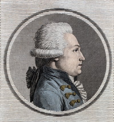Portrett av Jean-Xavier (Jean Xavier) Office of Pusy (1750-1806) militæringeniør og en fransk politiker. av Unknown artist