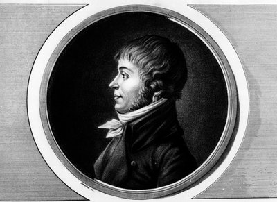 Portrett av Jean Antoine Joseph Debry eller De Bry (1760-1834), stedfortreder for Aisne ved nasjonalkonvensjonen. Gravering i "" Komplett samling av historiske malerier fra den franske revolusjonen, i tre bind.""" 1804. av Unknown artist