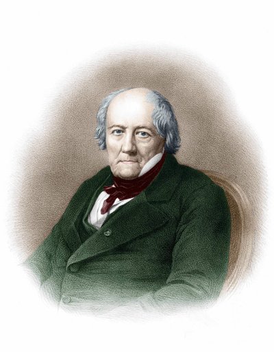 Portrett av Jean Baptiste Biot (1744 - 1862), fransk kjemiker. av Unknown artist