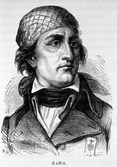 Portrett av Jean Nicolas Stofflet (1753-1796), skuespiller fra vendeanopprøret. av Unknown artist