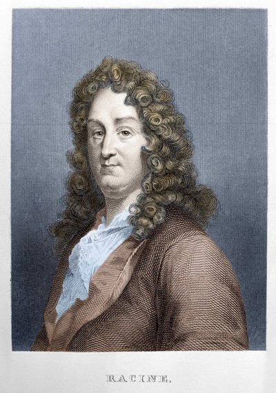 Portrett av Jean Racine (1639 - 1699), fransk dramatiker. av Unknown artist