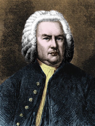 Portrett av Jean Sebastien Bach (Johann Sebastian Bach av Unknown artist