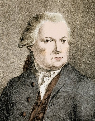 Portrett av Jiri Antonin Benda (Georg Anton Benda) (1722 - 1795) - Portrett av Jiri Antonin Benda (Georg Benda) av Unknown artist