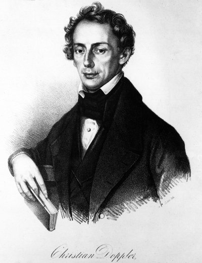 Portrait of Johann Christian Doppler (1803-1853).Austrian physicist. av Unknown artist