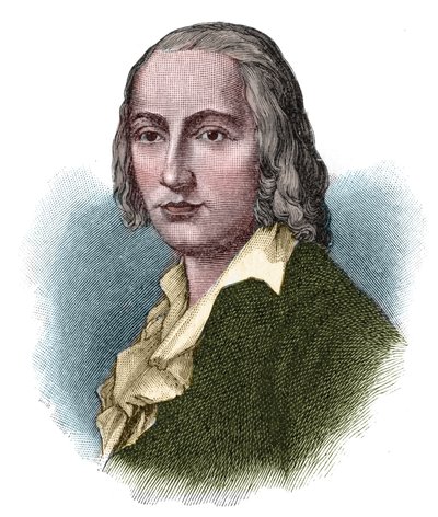 Portrett av Johann Christian Friedrich Holderlin (1770-1843), tysk poet og romantisk tenker. av Unknown artist