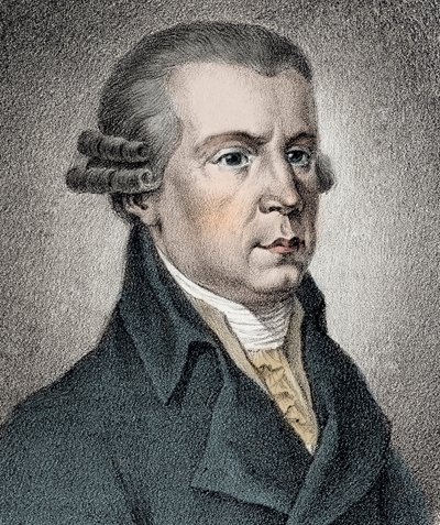 Portrait of Johann Georg Albrechtsberger (1736-1809) Austrian musician - av Unknown artist