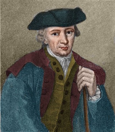 Portrett av Johann Georg Hamann (1730-1788), tysk filosof og forfatter. av Unknown artist
