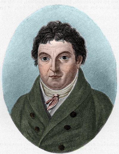 Portrait of Johann Gottlieb Fichte (1762-1814), German philosopher av Unknown artist