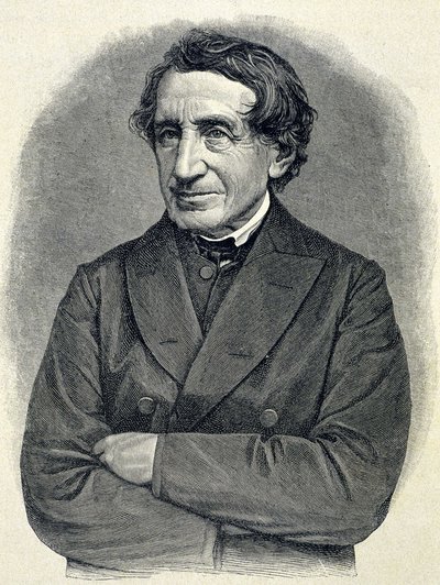 Portrett av Johann Joseph Ignaz von Dollinger (1799 - 1890), Alllemand-prest og professor i kirkehistorie av Unknown artist