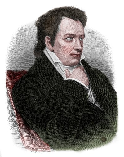 Portrett av Johann Ludwig Tieck (1773-1853), tysk poet, oversetter, forlegger, romanforfatter og kritiker av den romantiske bevegelsen. av Unknown artist