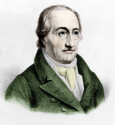 Portrett av Johann Wolfgang Von Goethe (1749 - 1832). av Unknown artist