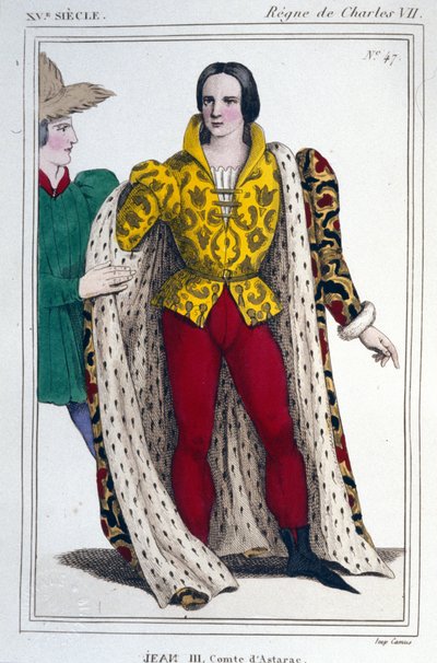 Portrett av Johannes III av Astarac (død 1503). av Unknown artist