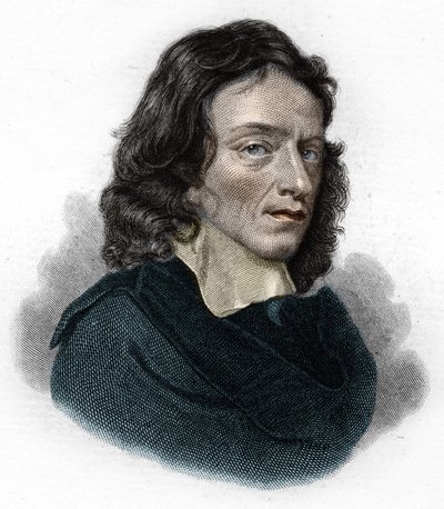 Portrett av John Milton, engelsk poet og essayist (1608 - 1674) av Unknown artist