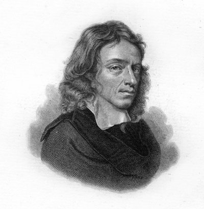 Portrett av John Milton, engelsk poet og essayist (1608 - 1674) av Unknown artist