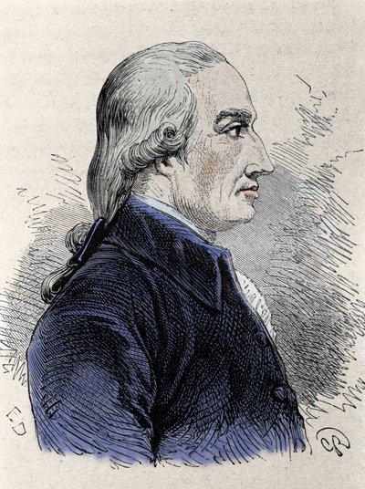 Portrett av Joseph Black (1728-1799), skotsk kjemiker. av Unknown artist