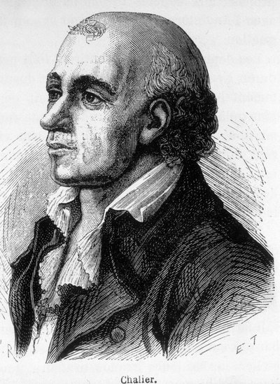 Portrett av Joseph Chalier, fransk politiker (1747-1793). av Unknown artist