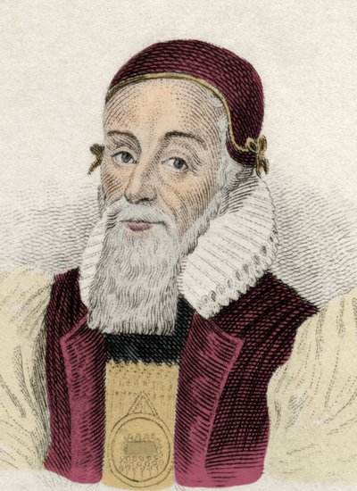 Portrett av Joseph Hall (1574-1656) English Eveque av Unknown artist