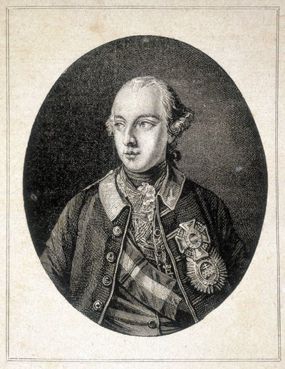 Portrett av Joseph II, keiser av Tyskland (1741 - 1790) - i "" The Contemporains"", n.d. slutten av 1800-tallet. av Unknown artist