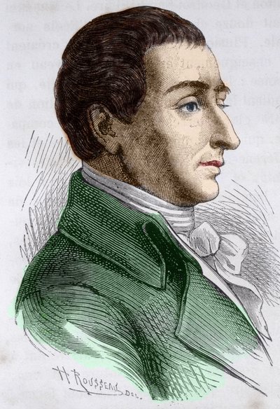 Portrait of Joseph Louis de Lagrange (1736-1813), French mathematician. av Unknown artist