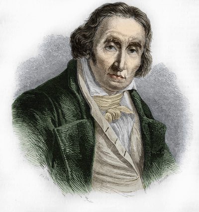 Portrait of Joseph Marie Jacquard (1752-1834), French mechanic inventor of the loom. av Unknown artist