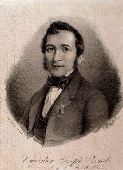 Portrett av Joseph Rastrelli (gravering) av Unknown artist