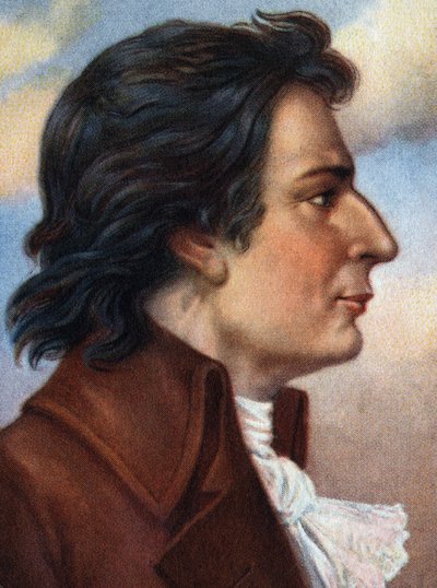 Portrett av Joseph de Montgolfier, oppfinneren av varmluftsballongen. av Unknown Artist