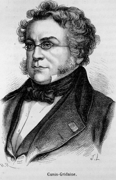 Portrett av Laurent Cunin-Gridaine (Cunin Gridaine) av Unknown artist