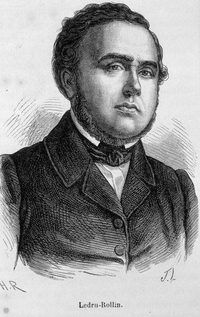 Portrett av Ledru Rollin (Ledru-Rollin), fransk politiker (1807 - 1874) av Unknown artist