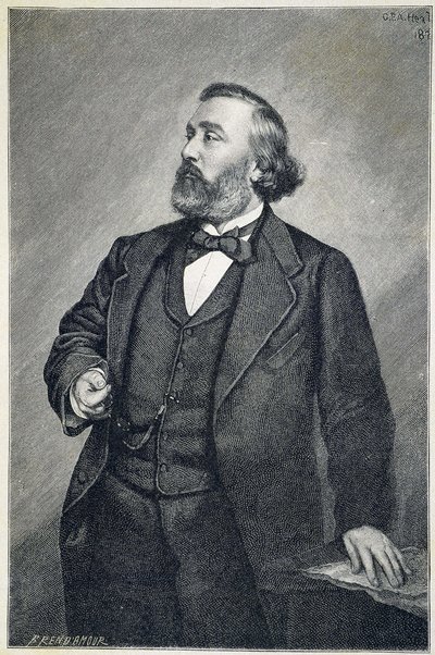 Portrait of Leon Gambetta av Unknown artist