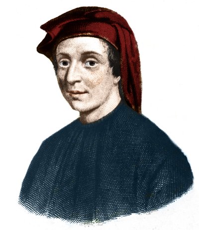 Portrait of Leonardo Fibonacci (1170-1245). (Leonard of Pisa). Italian mathematician. av Unknown artist