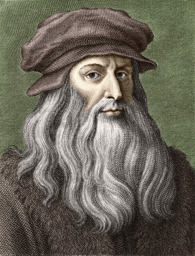 Portrett av Leonardo da Vinci av Unknown artist