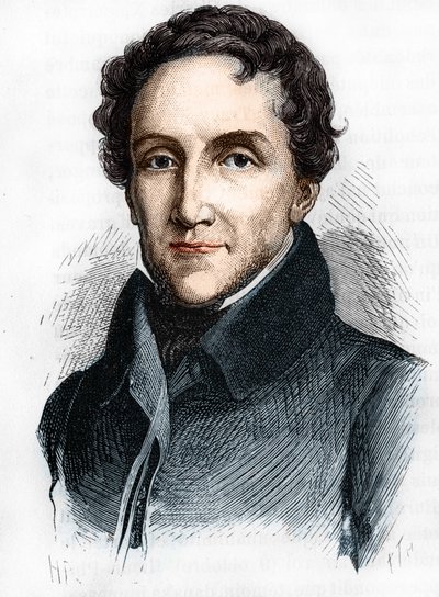 Portrett av Louis-Mathieu Mole - Portrett av Louis Mathieu, greve av Molè (1781 - 1855), fransk politiker - i "" L