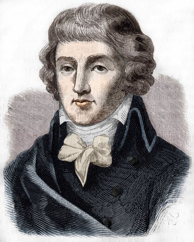 Portrait of Louis Antoine Saint - Just (Saint-Just) (1767-1794), French politician. av Unknown artist
