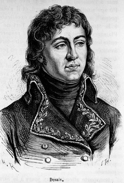 Portrett av Louis Charles Antoine Desaix de Veygoux (1768-1800), fransk general. av Unknown artist