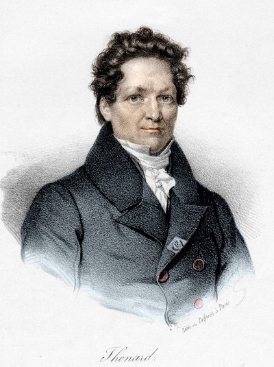 Portrett av Louis Jacques Thénard (1777 - 1857), fransk kjemiker. av Unknown artist