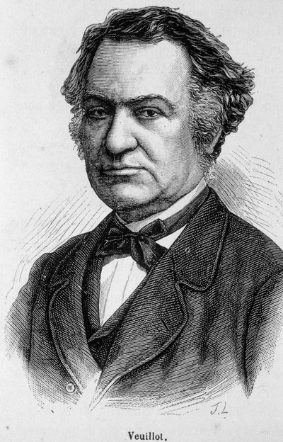 Portrett av Louis Veuillot, fransk katolsk journalist (1813-1883), samarbeidspartner og redaktør av "L