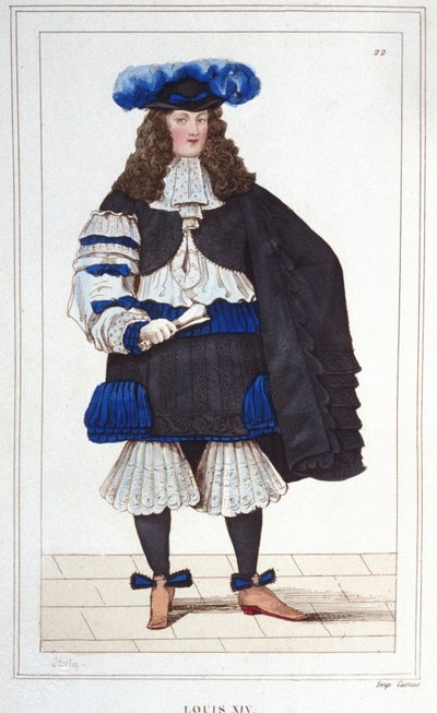 Portrett av Ludvig XIV (1638 - 1715), konge av Frankrike. av Unknown artist