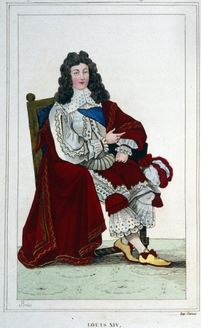 Portrett av Ludvig XIV (1638 - 1715), konge av Frankrike. av Unknown artist